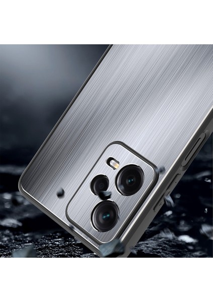 Xiaomi Redmi Için Note 12 Pro 5g Tpu Çerçeve Telefon Kılıfı Fırçalanmış Alüminyum Alaşım Arka Kapak Black (Yurt Dışından) indirimleri