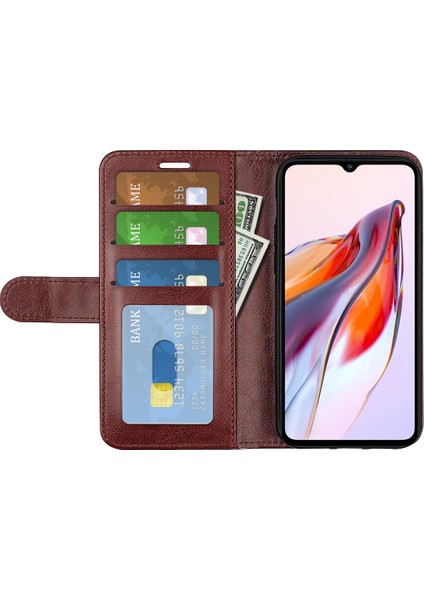 Xiaomi Için Redmi 12C 4g Anti-Fall Flip Telefon Kılıf Cüzdan Stand Çılgın At Doku Deri Koruyucu Kapak Kahverengi (Yurt Dışından) fiyatları