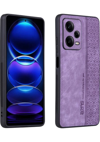 Xiaomi Redmi Için Note 12 Pro 5g Pu Deri Stand Cüzdan Kapağı Strap Baskı Desenli Telefon Kılıfı Anti-Collision Pu Deri Kaplamalı Tpu Kapak-Moral (Yurt Dışından)