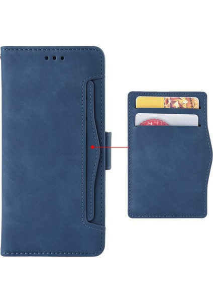 Xiaomi Redmi Için Note 12 Pro 5g/note 12 Pro Speed ​​5g/poco X5 Pro 5g Çift Manyetik Toka Telefon Kapağı Görüntüleme Stand Çok Kart Yuvası Pu Deri Cüzdan Kılıf Mavisi (Yurt Dışından) indirimleri