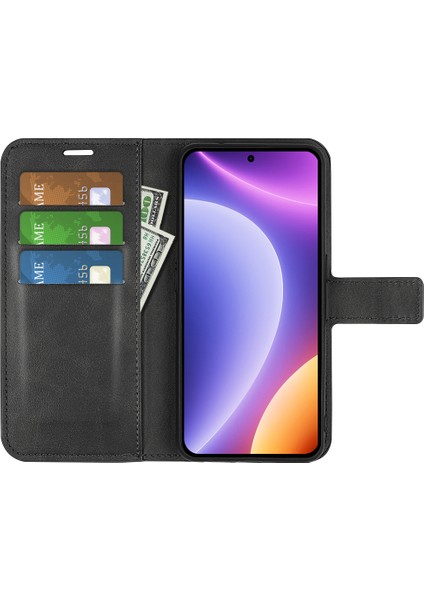 Xiaomi Için Redmi Note 12 Turbo/poco F5 5g Buzağı Doku Standı Cüzdan Kare Manyetik Kapatma Pu Deri Telefon Kılıf (Yurt Dışından) fiyatları