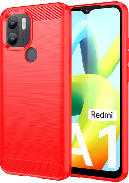 Xiaomi Için Redmi A1+ 4g/a2+ 4g/poco C50 4g Karbon Fiber Doku Anti-Drop Tpu Koruyucu Telefon Kapağı Fırçalanmış Cep Telefonu Korusu (Yurt Dışından)