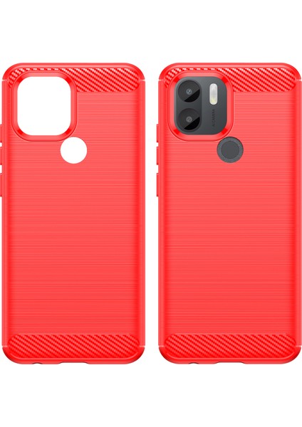 Xiaomi Için Redmi A1+ 4g/a2+ 4g/poco C50 4g Karbon Fiber Doku Anti-Drop Tpu Koruyucu Telefon Kapağı Fırçalanmış Cep Telefonu Korusu (Yurt Dışından)