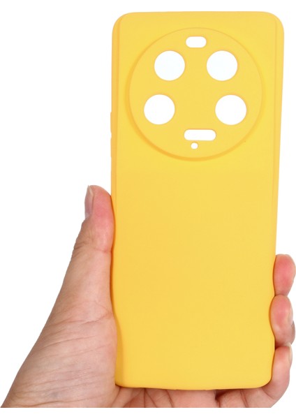 Xiaomi 13 Ultra Cep Telefonu Kabuğu Sıvı Silikon Koruma Kılıfı Strap-Sarı ile Yumuşak Astar Kapağı (Yurt Dışından) indirimleri