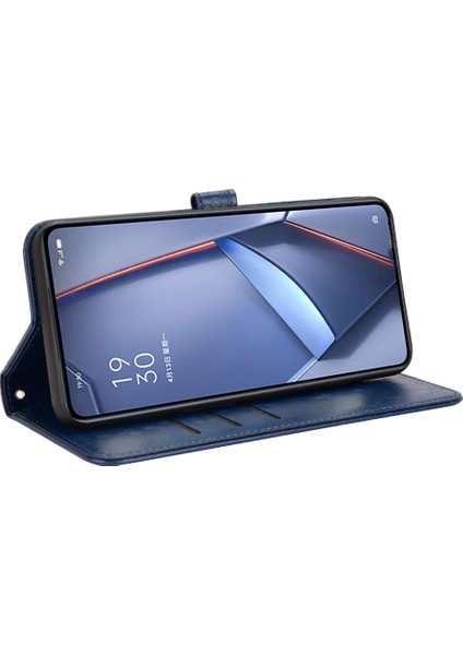 Xiaomi Için Koruyucu Telefon Kılıfı Poco F5 Pro 5g/redmi K60 Pro 5G/K60 5g Pu Deri Telefon Kapak Stand Stand Cüzdanı Dot Desenli Baskı-Dark Mavi (Yurt Dışından) modelleri