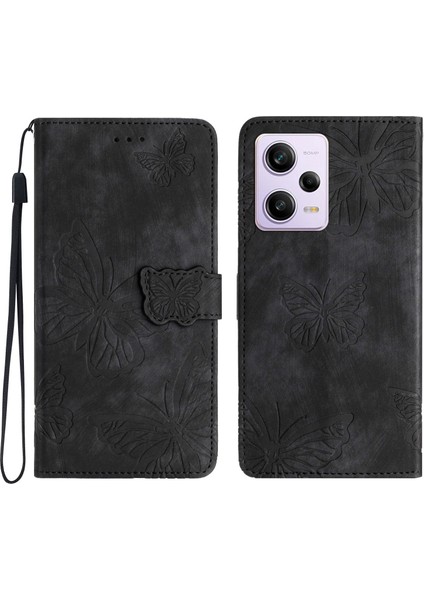 Xiaomi Redmi Için Note 12 Pro 5g/note 12 Pro Speed ​​5g/poco X5 Pro 5g Stand Cüzdan Telefon Kılıfı Baskılı Deri Kapak Black (Yurt Dışından)