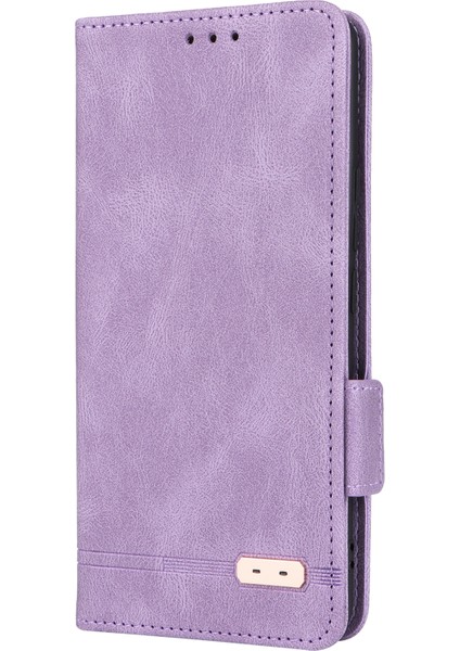 Xiaomi Için Pu Deri Telefon Kılıfı 13 Lite/civi 2 5g, Donanım Dekoru Çift Manyetik Toka Cüzdan Stand Telefon Kapak Morası (Yurt Dışından) indirimleri