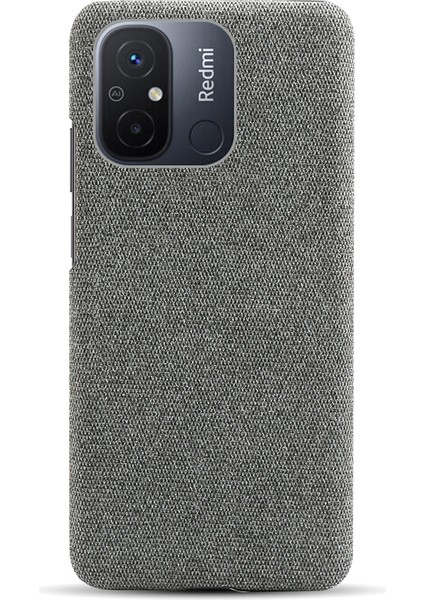 Xiaomi Redmi Için Cep Telefonu Kılıfı 12C 4g Düz Renk Kıç Çizgiye Karşı Pc+Bez Telefon Geri Kapak Grey (Yurt Dışından) fiyatları