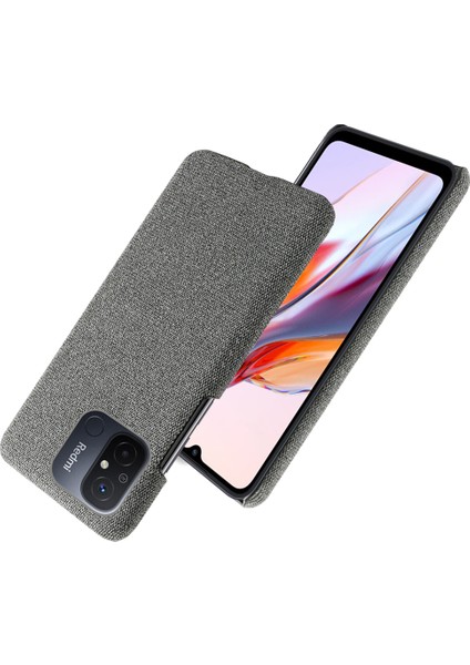 Xiaomi Redmi Için Cep Telefonu Kılıfı 12C 4g Düz Renk Kıç Çizgiye Karşı Pc+Bez Telefon Geri Kapak Grey (Yurt Dışından) indirimleri