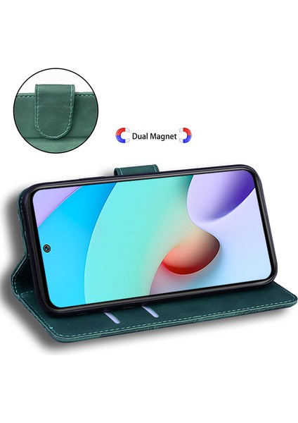 Xiaomi Için Cüzdan Stand Kılıfı 13 Lite/civi 2 5g Pu Deri Kaplan Baskılı Şok Geçirmez Telefon Kapak Yeşili (Yurt Dışından) modelleri