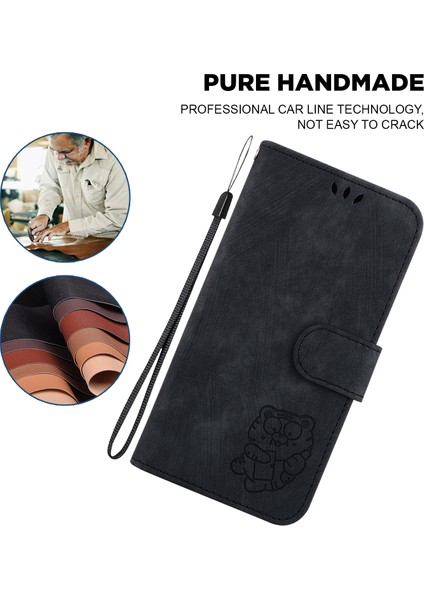 Xiaomi Için Pu Deri Kılıf Redmi K60 5G/K60 Pro 5g/poco F5 Pro 5g Stand Cüzdan Tiger Deseni Baskılı Cep Telefonu Flip Cover-Black (Yurt Dışından) fırsatları