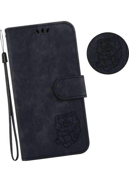 Xiaomi Için Pu Deri Kılıf Redmi K60 5G/K60 Pro 5g/poco F5 Pro 5g Stand Cüzdan Tiger Deseni Baskılı Cep Telefonu Flip Cover-Black (Yurt Dışından) indirimleri