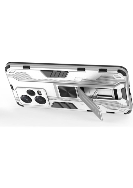 Xiaomi Redmi Için Note 12 Pro 5g Hibrid Yumuşak Tpu Hard Pc Kaymaz Koruyucu Kasa Kickstand Anti-Cratch Telefon Kapak-Silver (Yurt Dışından) fırsatları