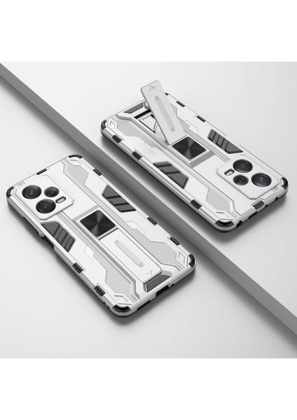 Xiaomi Redmi Için Note 12 Pro 5g Hibrid Yumuşak Tpu Hard Pc Kaymaz Koruyucu Kasa Kickstand Anti-Cratch Telefon Kapak-Silver (Yurt Dışından) indirimleri