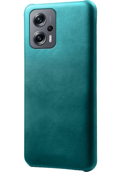 Xiaomi Redmi Için Not 11T Pro 5g/not 11T Pro+ 5g/not 12T Pro 5g/poco X4 Gt 5g/redmı K50I 5g, Tavuk Önleyici Anti-Shock Dokulu Pu Deri Kaplama Telefon Kılıfı Iç Sert Pc Kabuk-Yeşil (Yurt Dışından)