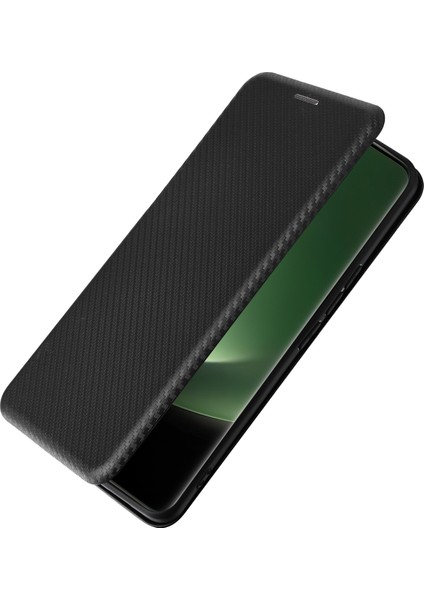 Xiaomi 13 Ultra Pu Deri Telefon Kılıfı Karbon Fiber Doku Stand Kartı Yuvası Kapak Black (Yurt Dışından) indirimleri