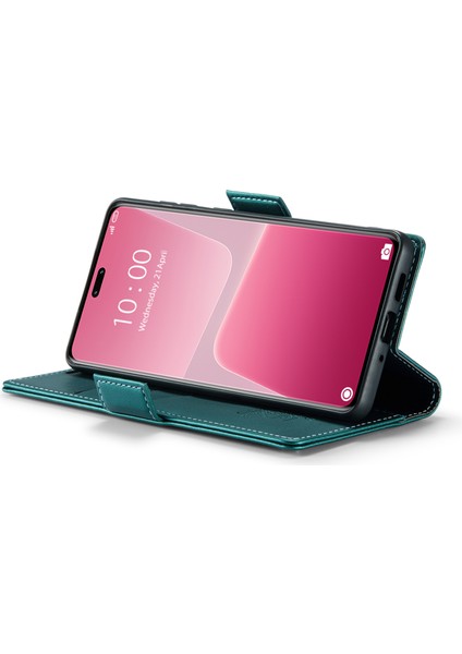 Xiaomi 13 Lite/civi 2 5g Anti-Çizelge Anti-Slatch Telefon Kılıfı Rfıd Engelleme Pu Deri Flip Kapak Yeşili (Yurt Dışından) modelleri