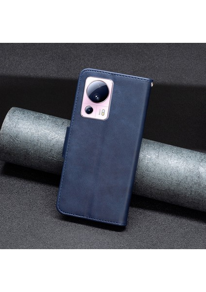 Xiaomi 13 Lite/civi 2 5g Stand Telefon Kılıfı Pu Deri Cüzdan Telefon Kapağı Strap-Mavi ile (Yurt Dışından) indirimleri