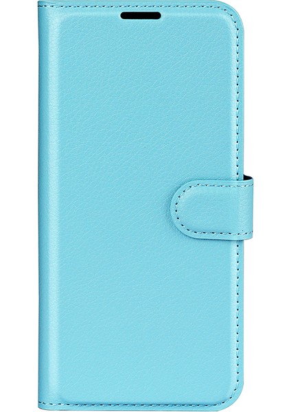 Xiaomi Redmi Için Koruyucu Telefon Kılıfı 12C 4g Litchi Doku Doku Anti-Çizelge Deri Deri Kapak Cüzdan Stand-Blue (Yurt Dışından)
