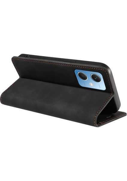 Xiaomi Redmi Için Note 12 5g (Çin)/(Hindistan)/(Global)/poco X5 5g Rfıd Engelleme Kapağı Deri Telefon Kılıfı Black (Yurt Dışından)
