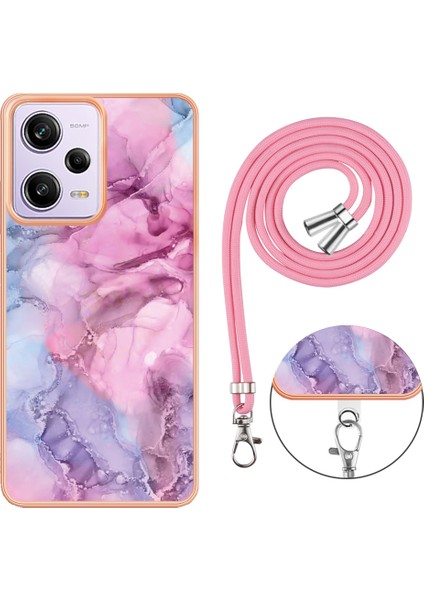 Xiaomi Redmi Için Mermer Desen Telefon Kılıfı Not 12 Pro 5g/note 12 Pro Speed ​​5g/poco X5 Pro 5g, 2.0mm Tpu Imd Kaydak Mavisi (Yurt Dışından)