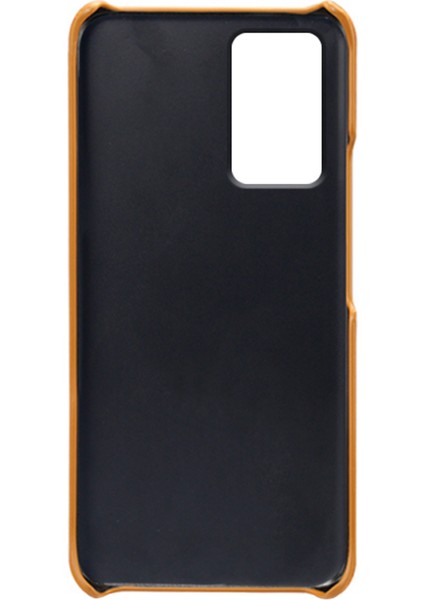 Xiaomi Için Redmi Note 12S 4g Koruyucu Telefon Kılıfı Çift Kart Yuvaları Pu Deri Kaplamalı Sert Pc Kapak-Orange (Yurt Dışından) fırsatları