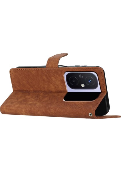 Cüzdan Pu Deri Telefon Kapağı Xiaomi Redmi 12C 4g, Cilt Touch Stand Telefon Kahverengi (Yurt Dışından) indirimleri