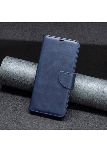 Xiaomi Için Poco X5 5g/redmi Note 12 5g (Global)/(Hindistan)/(Çin) Telefon Kılıfı Pu Deri Cüzdan Stand Koruyucu Kapak Kayış Mavisi (Yurt Dışından)