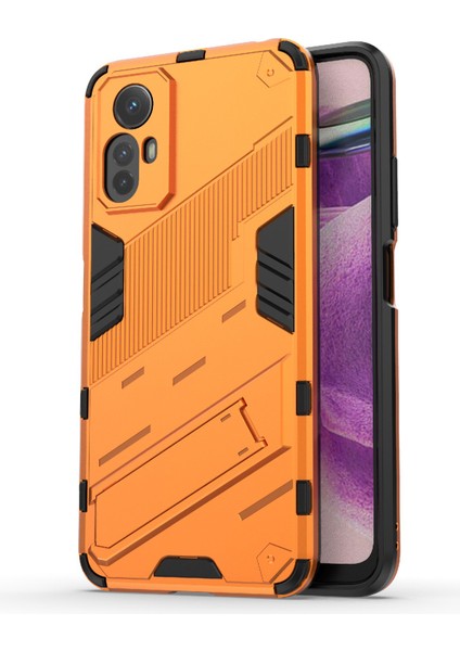 Xiaomi Redmi Için Note 12S 4g Kickstand Anti-Drop Case Pc+Tpu Şok Geçirmez Telefon Kapak-Turun (Yurt Dışından)