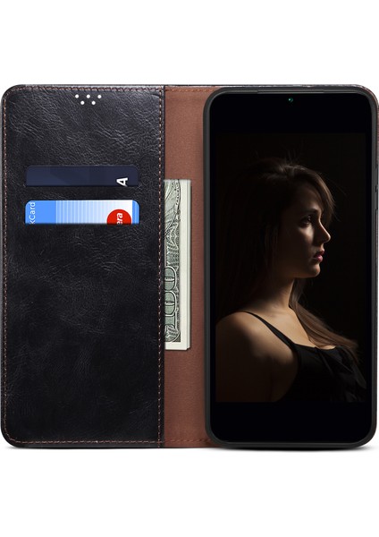 Xiaomi Için 13 Ultra Deri Cüzdan Telefon Kılıfı Mumsu Çılgın At Doku Stand Telefon Kapak Black (Yurt Dışından) fırsatları