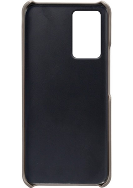 Xiaomi Için Redmi Note 12S 4g Koruyucu Telefon Kılıfı Çift Kart Yuvaları Pu Deri Kaplamalı Sert Pc Kapak-Grey (Yurt Dışından)