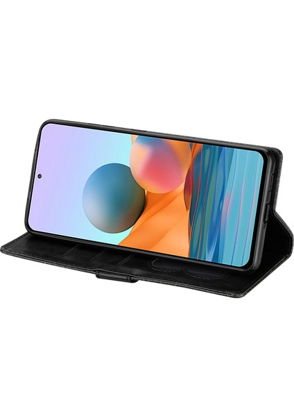 Xiaomi Poco X5 Pro 5g/redmi Için Note 12 Pro Speed ​​5g/note 12 Pro 5g Işıltılı Telefon Kasası Pu Deri Fermuarlı Cüzdan Kapak-Siyah (Yurt Dışından)