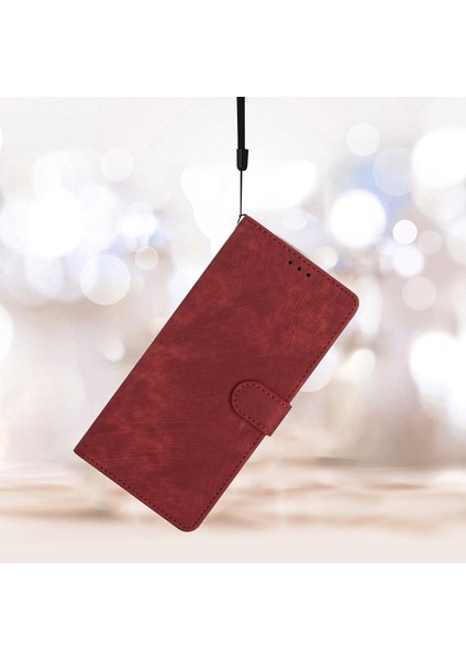 Xiaomi Için 13 Lite/civi 2 5g Düz Renkli Deri Cüzdan Kapağı Cilt Dokunma Stand Cep Telefonu Kılıf Kırmızısı (Yurt Dışından) fırsatları