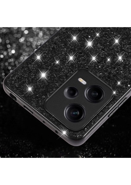 Xiaomi Redmi Için Note 12 Pro 5g Glitter Pealins Telefon Kılıfı Elektrokaplama Tpu Çerçeve Pc Şok Geçirmez Kapak-Ay (Yurt Dışından) modelleri