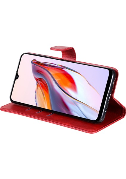 Xiaomi Redmi Için 12C 4G/11A 4g Deri Telefon Kılıfı Stand Cüzdan-Kırmızı ile Fermuar Cep Telefonu Kapağı (Yurt Dışından) fırsatları