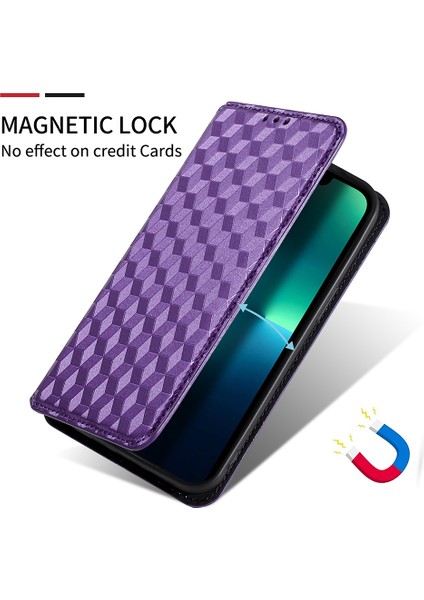 Xiaomi Redmi Için Note 12 Turbo 5g/poco F5 5g Pu Deri Telefon Kılıf Rhanmombus Disprint Flip Stant Cüzdan Kapak Morası (Yurt Dışından)