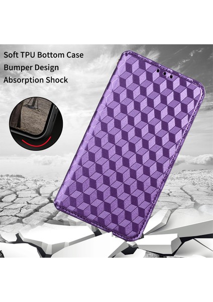 Xiaomi Redmi Için Note 12 Turbo 5g/poco F5 5g Pu Deri Telefon Kılıf Rhanmombus Disprint Flip Stant Cüzdan Kapak Morası (Yurt Dışından)