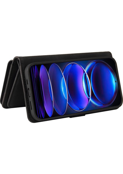 Xiaomi Redmi Için Note 12 Pro 5g Çoklu Kart Yuvası Deri Fermuar Cep Kapağı Black (Yurt Dışından) modelleri