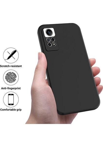 Xiaomi Redmi Için Note 12 Pro 4g Sıvı Sıvı Silikon Damla Geçirmez Kapak Yumuşak Astar Telefon Kılıfı Black (Yurt Dışından) modelleri