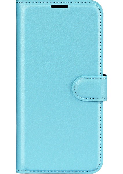 Xiaomi Redmi Için Note 12 Pro 5g/note 12 Pro Speed ​​5g/poco X5 Pro 5g Litchi Doku Pu Deri Deri Cüzdan Telefon Stand Kapak-Blue (Yurt Dışından)
