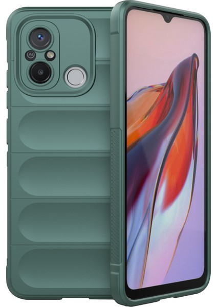 Xiaomi Poco C55 4g/redmi 11A 4G/12C 4g Sağlam Tpu Telefon Kapak Cep Telefonu Geri Geri Yeşil (Yurt Dışından)