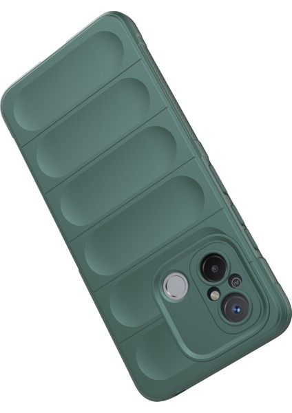 Xiaomi Poco C55 4g/redmi 11A 4G/12C 4g Sağlam Tpu Telefon Kapak Cep Telefonu Geri Geri Yeşil (Yurt Dışından)