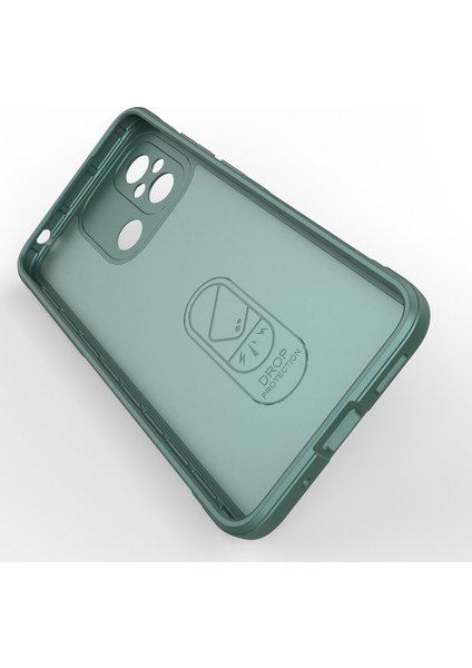 Xiaomi Poco C55 4g/redmi 11A 4G/12C 4g Sağlam Tpu Telefon Kapak Cep Telefonu Geri Geri Yeşil (Yurt Dışından)