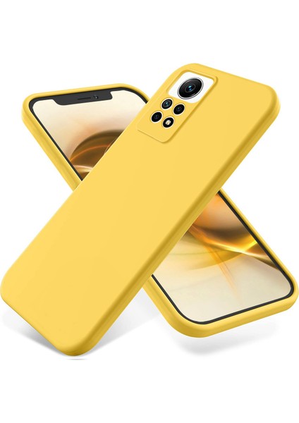 Xiaomi Redmi Için Note 12 Pro 4g Sıvı Sıvı Silikon Damla Geçirmez Kapak Yumuşak Astar Telefon Kılıfı Sarı (Yurt Dışından) fiyatları
