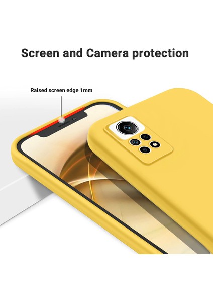 Xiaomi Redmi Için Note 12 Pro 4g Sıvı Sıvı Silikon Damla Geçirmez Kapak Yumuşak Astar Telefon Kılıfı Sarı (Yurt Dışından) indirimleri