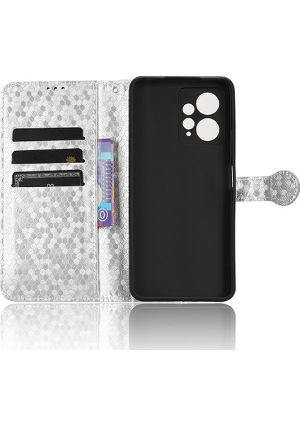 Xiaomi Için Redmi Note 12 4g Telefon Kılıfı Dot Deseni Stand Cüzdan-Silver ile Basılı Pu Deri Kapak (Yurt Dışından) fırsatları