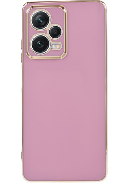 Xiaomi Redmi Için Note 12 Pro 5g Parlak Tpu Telefon Kılıfı Kamera Koruması 6d Elektrokaplatma Kapak Morası (Yurt Dışından)