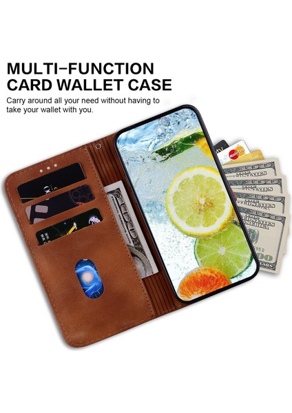 Xiaomi Poco X5 Pro 5g/redmi Için Note 12 Pro Speed ​​5g/not 12 Pro 5g Çift 8 Şekilli Baskı Kapağı Kapağı Deri Stand Telefon Case-Brown (Yurt Dışından) fiyatları