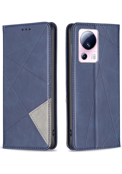 Xiaomi 13 Lite/civi 2 5g Stand Deri Telefon Kılıfı Tutucu Telefon Kapak Blue (Yurt Dışından)