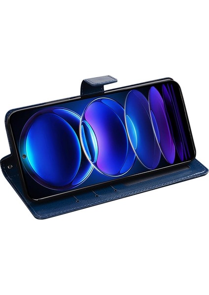 Xiaomi Redmi Için Note 12 5g (Global)/(Hindistan)/poco X5 5g Çılgın At Dokusu Pu Deri Telefon Kılıf Cüzdanı Manyetik Kapanma Stand Folio Cover-Brown (Yurt Dışından)